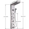 FUZ Stainless Steel 6 Functions Shower Panel Tower LED Rainfall