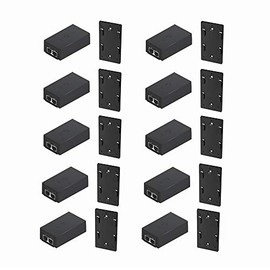 UBNT Systems PoE Adapter POE-24-12W-G PoE 24V DC 12W Gigabit Replacement PoE Adapter with POE Wall Mount POE-WM (10 Pack)