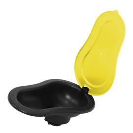 Operitacx Bautrutzelement Campingtoilette Außentoilette Notfalltoilette Urinal für frauen weibliches Urinal auslaufsicher kompaktes tragbares Urinal Nacht-Urinale für Männer Abs Yellow