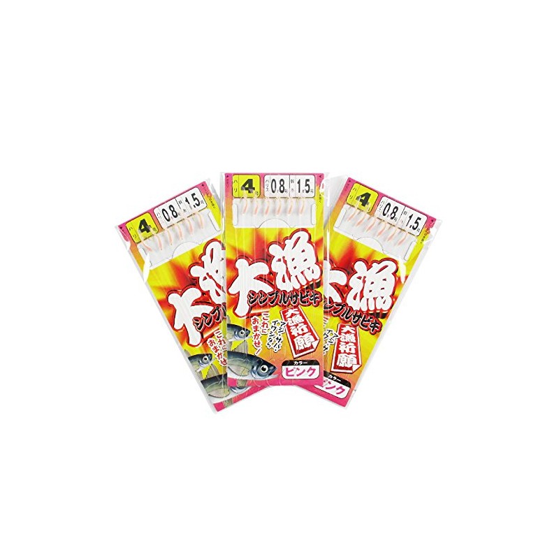 TAKAMIYA Simple Sabiki Large Catch 3 Piece Set Needle No.