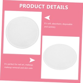 SAFIGLE 60Pcs Round Cotton Makeup Remover Pads Soft Absorbent Cleansing Wipes for Face and Skin Care Lightweight for Home and Salon Use