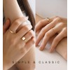 Gold Rings for Women Non Tarnish, Trendy 14K Gold Plated