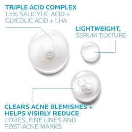 La Roche-posay Effaclar Pore-refining Anti-wrinkle Serum, 1.01 Fluid Ounce