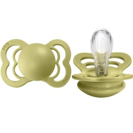 BIBS Pacifiers - Supreme Collection | BPA-Free Baby Pacifier | Made in Denmark | Set of 2 Blossom Color Premium Soothers | Size 6-18 Months