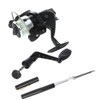 Qingeer Mini Aluminum Pocket Fishing Rod Pole + Reel