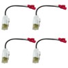 Upgrade Version 4X Front Rear Door Speaker Wire Harness Connector