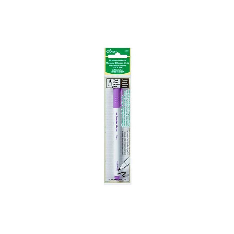 Clover Thick Air Erasable Marker, Purple, 1 Count (Pack of