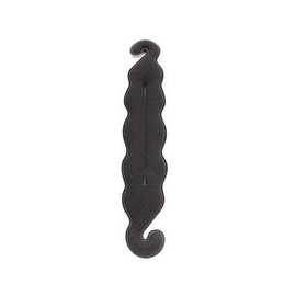 2 Pcs Hook Beauty Hair Hairstyle Foam Sponge Donut Twister Hair Disk Ponytail Coiled hair stick (Black, One size)