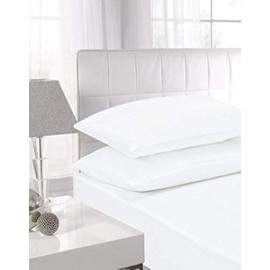 NIYS Luxury Bedding Flat 100% Egyptian Cotton Flat Sheet (White, King)