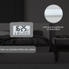HZDHCLH Funkwecker Digitaler Wecker LCD Display Schlummerfunktion Nachttisch Tischuhr mit