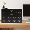 Fetcoi Apothecary Cabinet with 12 Drawers, Library Card Catalog Cabinet