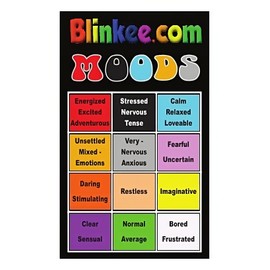 blinkee Size 10 Seventies Mood Rings with 1 Free E Mood Ring | Rainbow | Understand and Express your Feelings