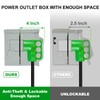 EyGde 30 Amp RV Power Outlet Box - Upgraded Preset