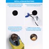 LEONLITE 12-Pack Recessed Low Voltage LED Deck Light Anti-Glare, 12-24V