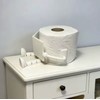 3D Printed Sitting Figure Toilet Paper Holder - Decorative No-Drill
