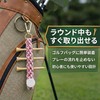 Golf Tee Holder Belt Mount Braided Design Lightweight Compact (Pink)