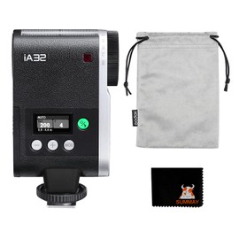 IA32 Mini Flash for Photography, 8 Power Levels, Portable Lightweight Design