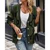 PRETTYGARDEN Women's Spring Fall Chunky Knit Cardigan Sweaters Casual Open