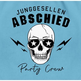 Shirtracer - Gym Bag Backpack - JGA Stag Night Men - Party Crew Skull Team Groom Team Groom, 05 Light Blue, Unit size