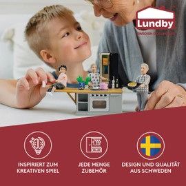Lundby Dollhouse Dolls Set - Jamie Grandparents Dollhouse Figures - Doll for Boys & Girls - Small Doll Figures for Doll Family - High-Quality Dollhouse Accessories - 2 x Dolls from 3 Years