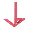 Center Gauge 100mm 45° 90° Aluminum Alloy Line Ruler Measuring