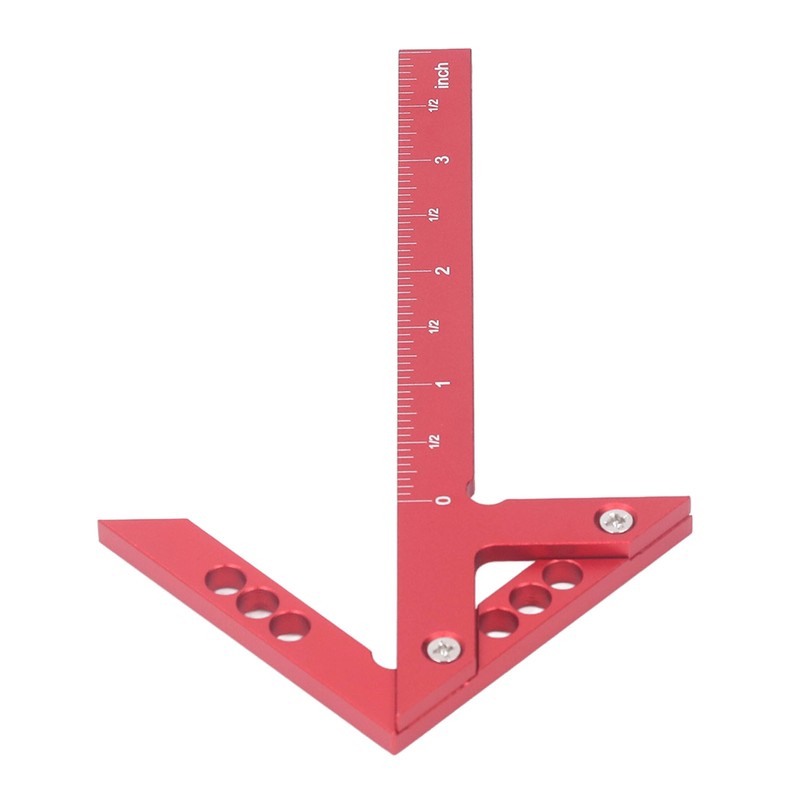 Center Gauge 100mm 45° 90° Aluminum Alloy Line Ruler Measuring