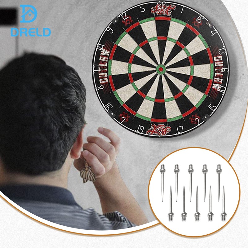 DRELD 10 pieces dart tips, steel tips with 2BA thread