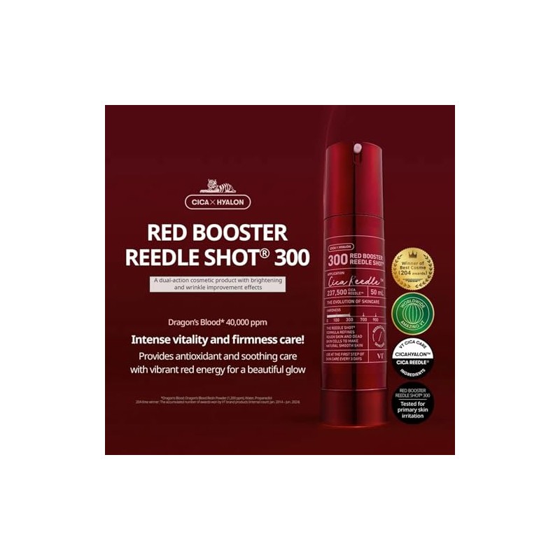 VT COSMETICS Red Booster Reedle Shot Serum 300 50ml -