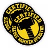 Unbranded/Generic (2) Sledge Hammer Operator Funny Hard Hat Stickers Helmet Decals Laborer Labels