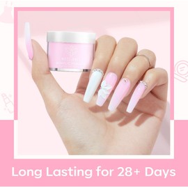 modelones Polvo Acrílico, 6 Colores Transparentes, Tonos Nude, Blanco Lechoso Y Rosa, Ideal Para Decoración De Uñas, Manicura Francesa, Esculpido 3D Y Extensiones. Regalo Perfecto Para Mujeres.