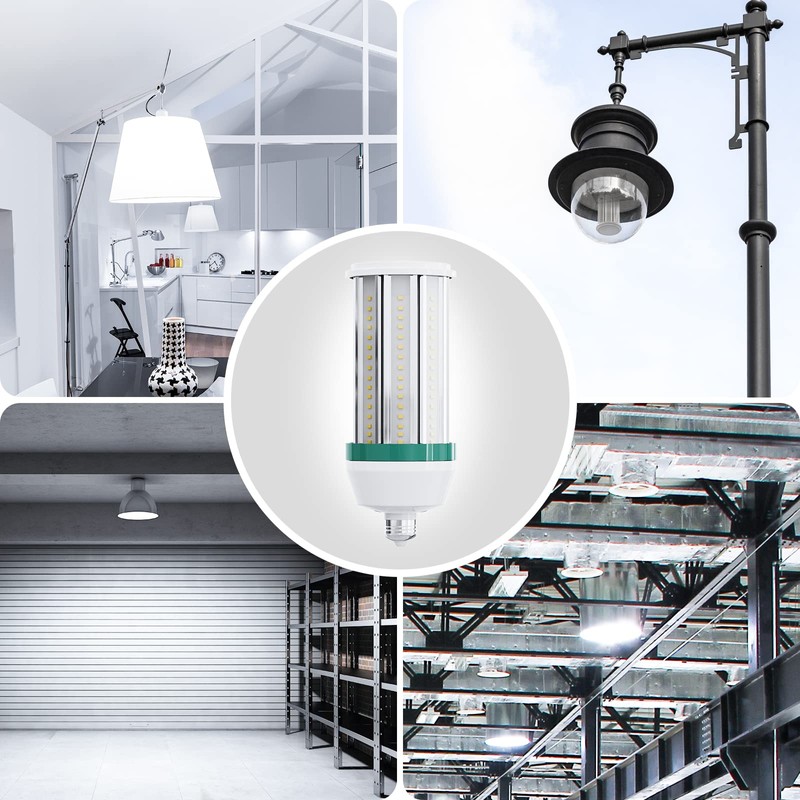 Pinegreen Lighting 5000LM LED Corn Light Bulb, Energy Efficient 38W