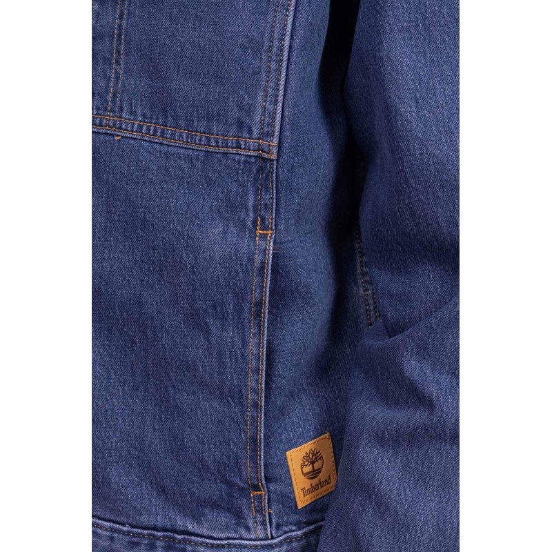 Timberland Men's Denim Jacket, Mid Indigo, Medium