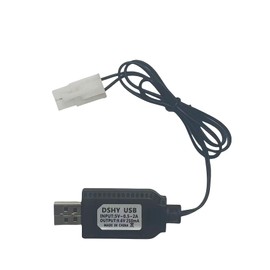 9.6V NiMH/NiCd Battery Charger Cable with Standard Tamiya Plug Compatible RC Car RC Tank RC Plane RC Boat and Other Remote Control Toys for Universal 9.6V Lipo Battery USB Charger