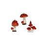 Gisela Graham 5.5cm Resin Toadstool Set of 3 Assorted