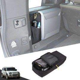 HIRUFAIT Car Storage Bag Compatible with Land Rover Defender 90 110 130 2020-2024, Rear Trunk Side Storage Organizer Accessories Oxford Cloth 1PCS