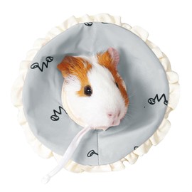 Hamster Cone Recovery Collar After Injury Anti-Lick Anti-bite Pet Protection Collar for Small Animal Elizabethan Collar for Rabbit Guinea Pigs Rats Ferret Squrrel (S, Blue)