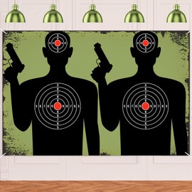 Detective Theme Party Banner Shoot Bullseye Decorations Backdrop Secret Agent Theme Party Banner Photography Background Photo Booth Props Decor
