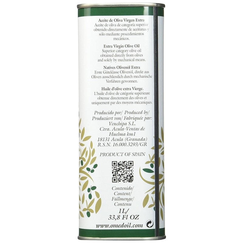 O-Med Arbequina Extra Virgin Olive Oil - 1000 ML (33.8