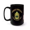 MIP Black Mug 15oz - Army - Sergeant First Class