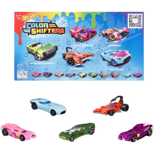 Hot Wheels 5 Car Pack Color Changing Toy Cars Use
