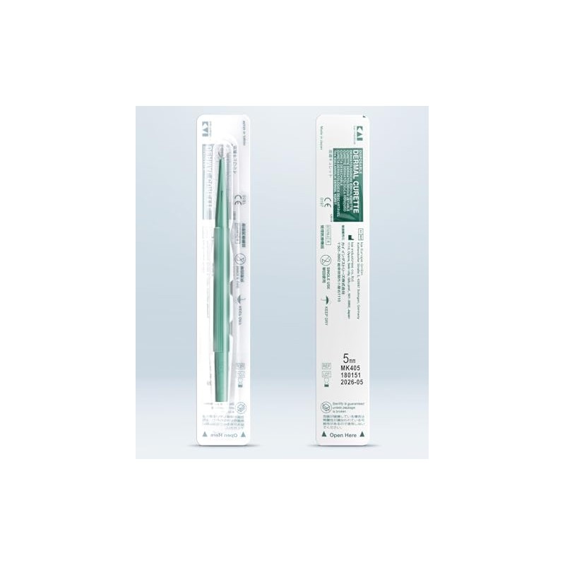 Kai Original Skin Curette Sterile Skin Curette for Curettage, Skin