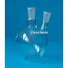 Deschem 1000ml,2-Neck,24/40,Round Bottom Flask,1L,Double Necks,Laboratory Boiling Bottle