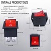 KCD4 Rocker Switch 4 Pin Rocker Switch DPST ON/Off Red