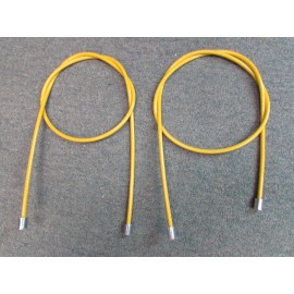 PAIR - YELLOW SAFETY CABLES FOR MORBARK WOOD CHIPPERS PART # 24714-342