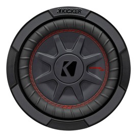 KICKER CompRT 8"(20cm) Subwoofer, DVC, 2-ohm, RoHS Compliant (Renewed)