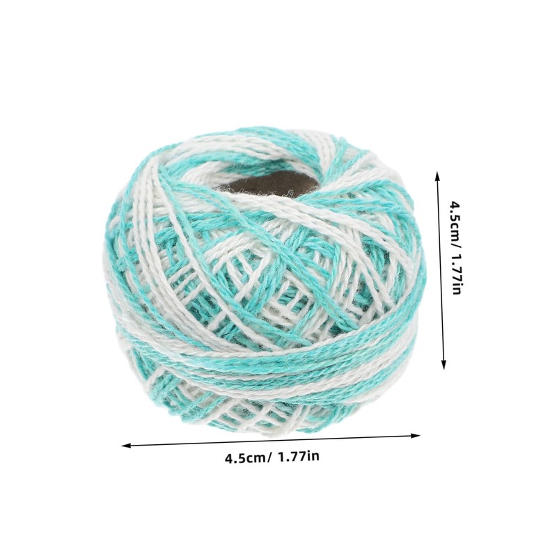 Tofficu Multi-Function Embroidery Thread Kit 12 Rolls Cotton Yarn for
