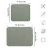 Dish Drying Mat 18x24 For Kitchen Counter Sage Green Absorbent