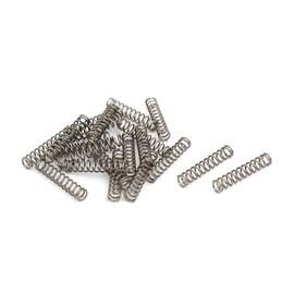 sourcingmap 0.5mmx4mmx20mm 304 Stainless Steel Compression Springs Silver Tone 20pcs