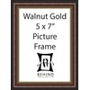 Behind The Glass - Handmade Brown Walnut Gold Wooden Picture