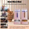 Meowyoyo Automatic Cat Feeder and Cat Water Dispenser Set with